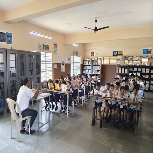 The school library