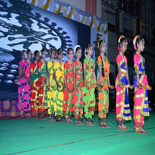 Students taking part in school activities